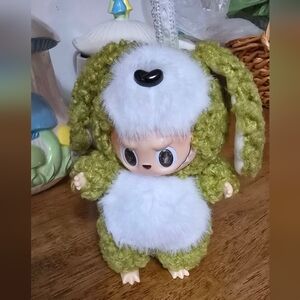 Custom Green Poodle Puppy Labubu